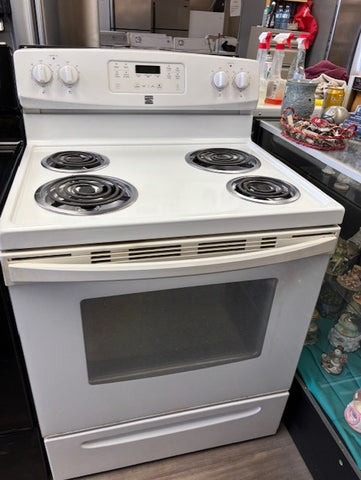 Kenmore White Electric Range with Coil Burners